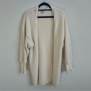 Fashion Nova Cream Oversized Cardigan Sweater